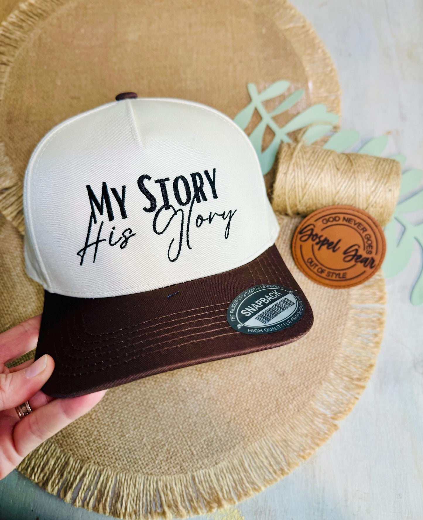 My Story His Glory Hat, Embroidered Vintage Hat, Christian Dad Hat, Christian Gift