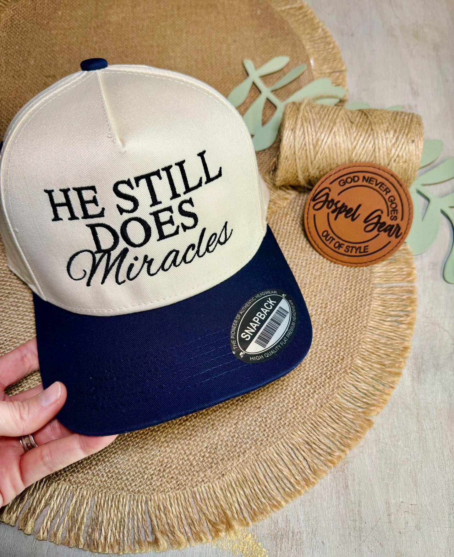 He Still Does Miracles - Embroidered Vintage Hat
