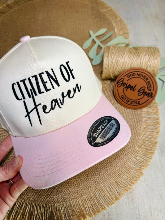Citizen Of Heaven Hat, Embroidered Vintage Hat, Christian Dad Hat, Christian Gift