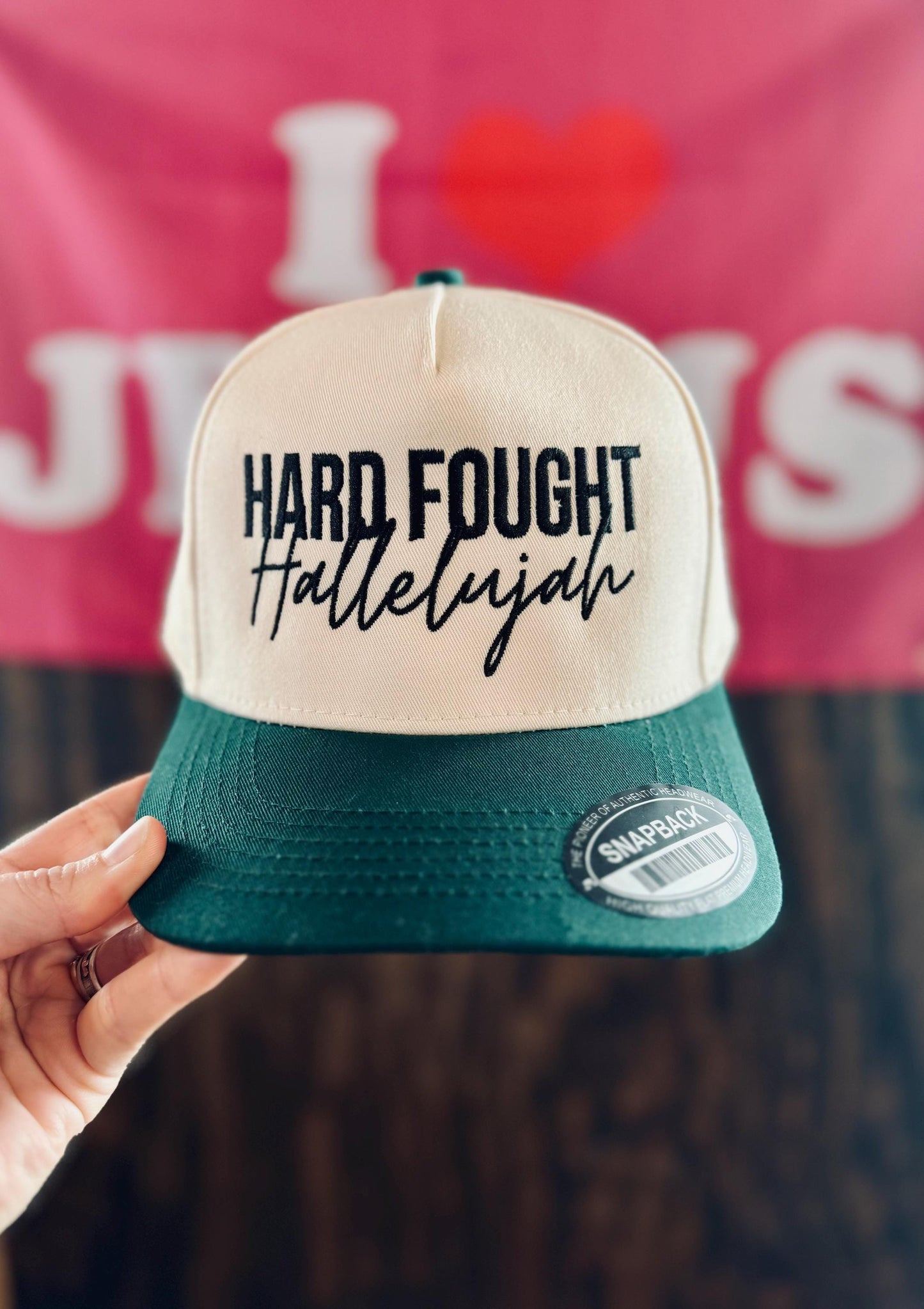 Hard Fought Hallelujah - Christian Embroidered Hat