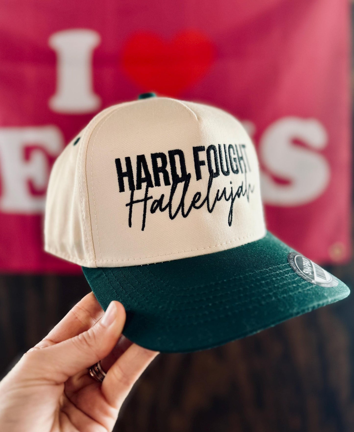 Hard Fought Hallelujah - Christian Embroidered Hat