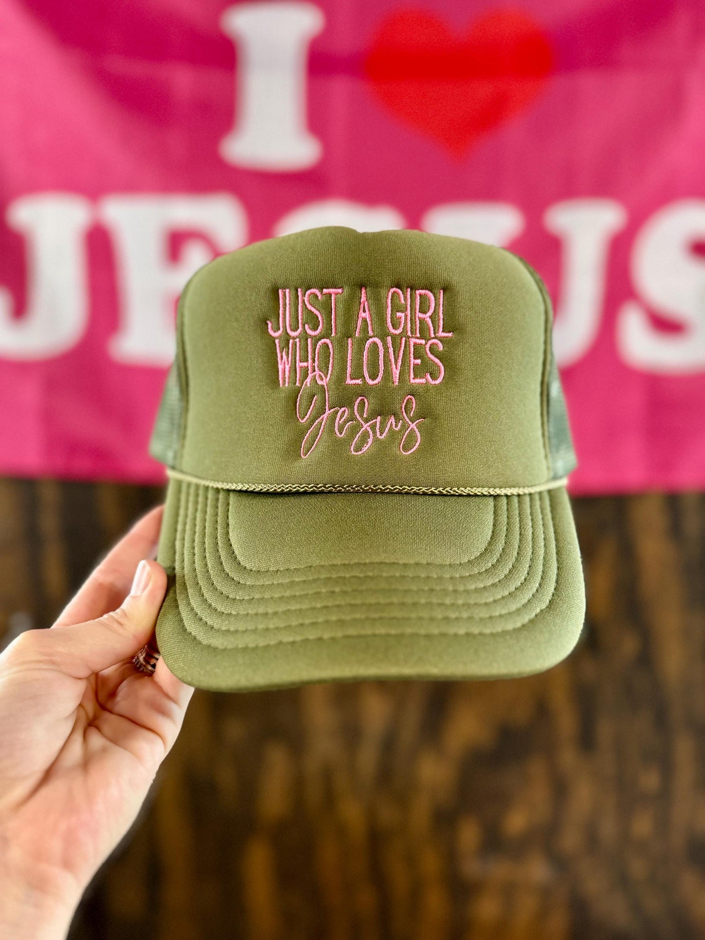 Just A Girl Who Loves Jesus - Christian Trucker Hat