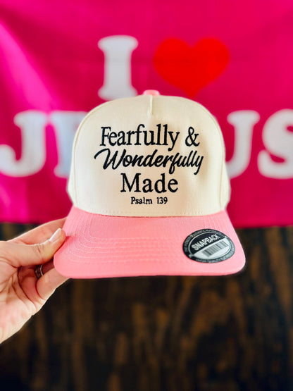 Fearfully And Wonderfully Made - Embroidered Vintage Hat
