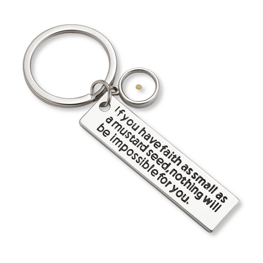 Mustard Seed Key Chain