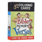 Bible Memory Verses Every Kid Should Know Coloring Cards for Kids