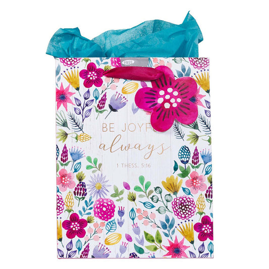 Multicolored Medium Gift Bag with Tissue Paper
