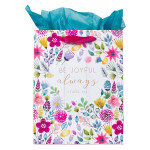 Multicolored Medium Gift Bag with Tissue Paper