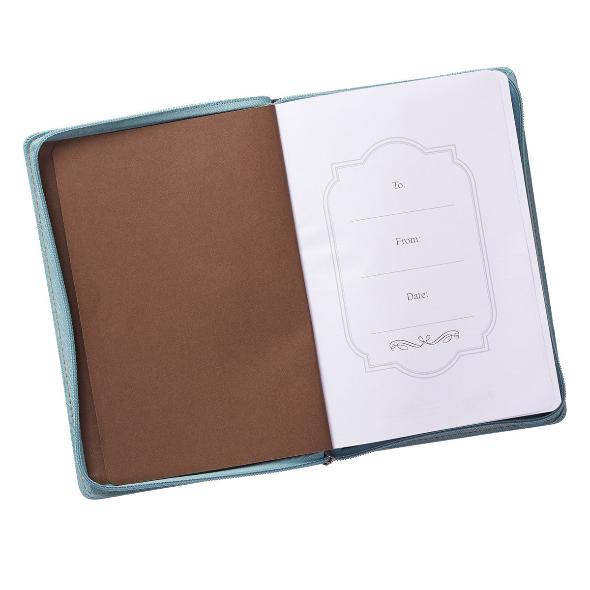 Blessed Zippered Classic LuxLeather Journal