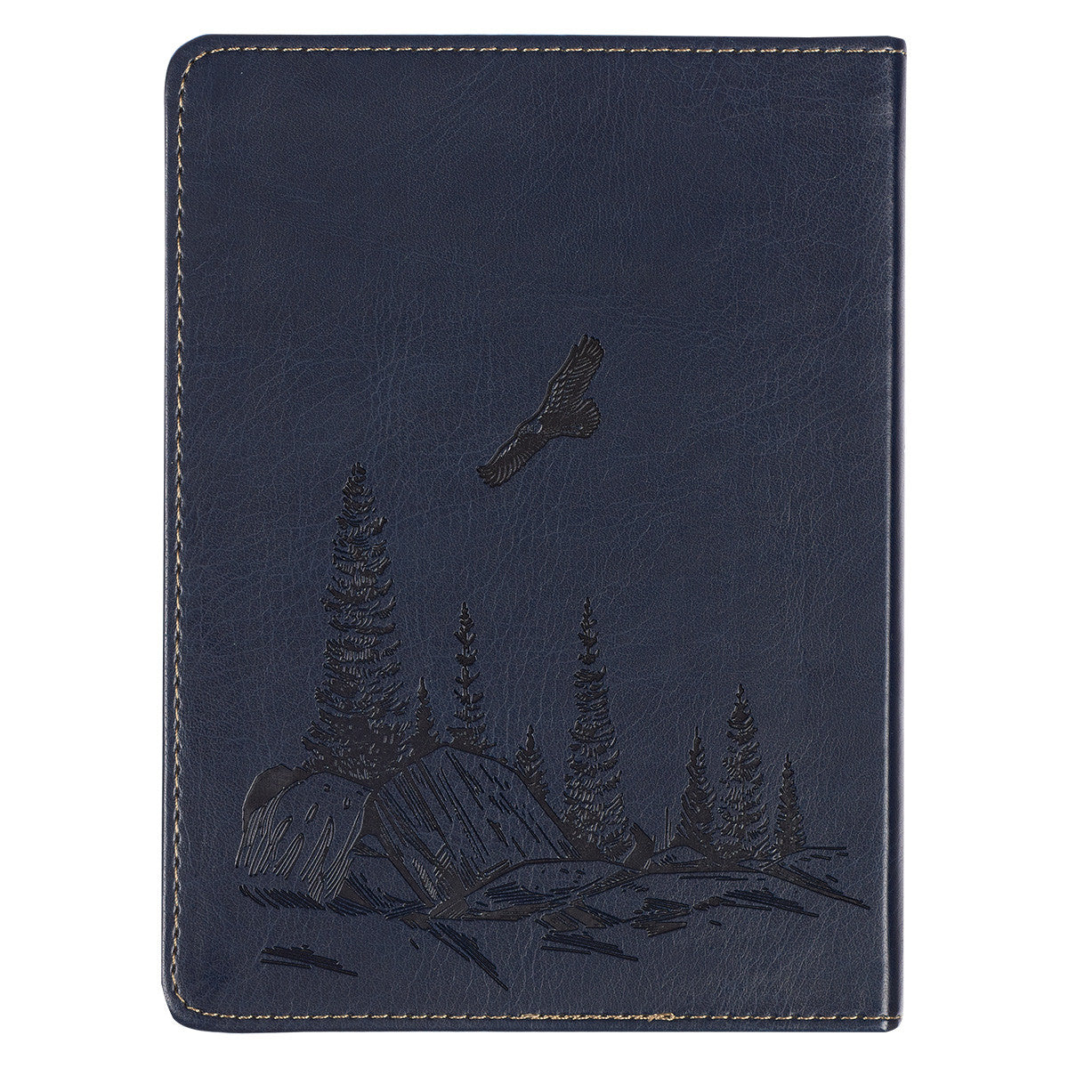 Navy Blue Handy-sized Faux Leather Journal 