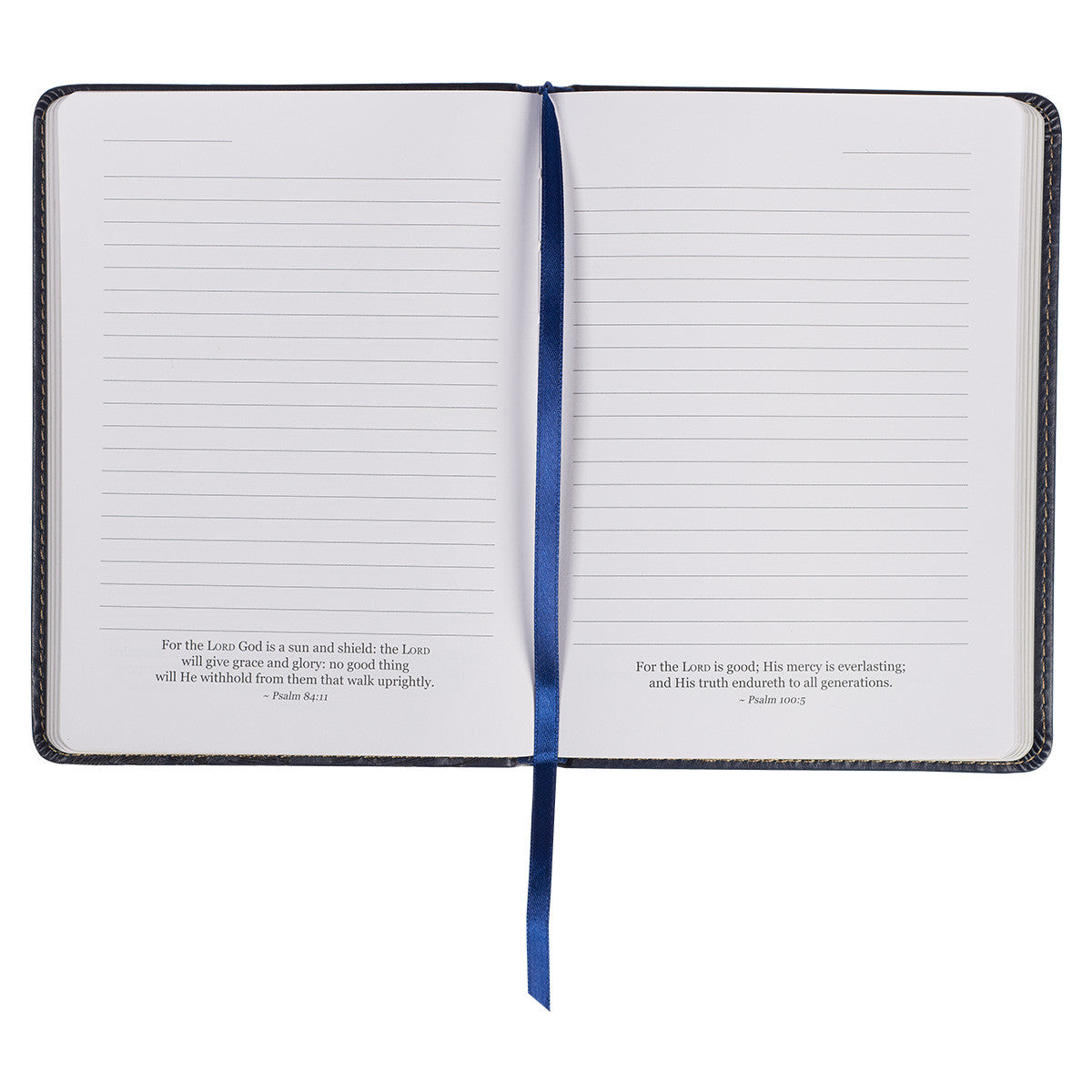 Navy Blue Handy-sized Faux Leather Journal 