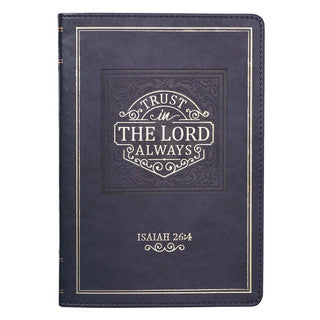 Trust in the LORD Navy Faux Leather Classic Journal