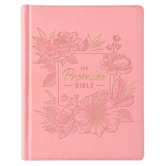 Pink Hardcover Faux Leather My Promise Bible