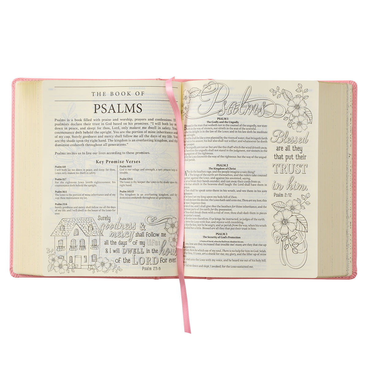 Pink Hardcover Faux Leather My Promise Bible