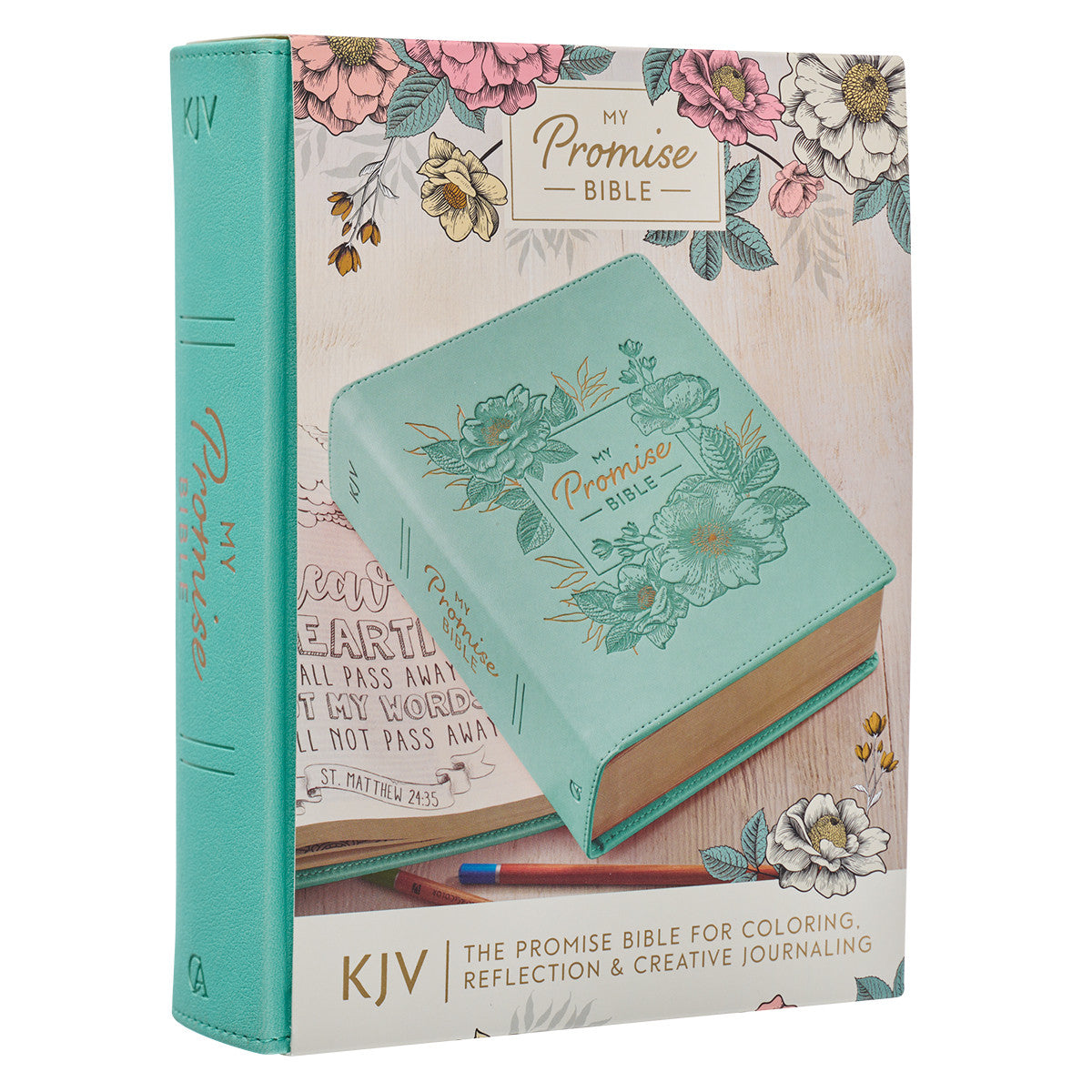 Teal Faux Leather Hardcover KJV My Promise Bible