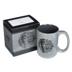 Be Strong Lion Gray Coffee Mug