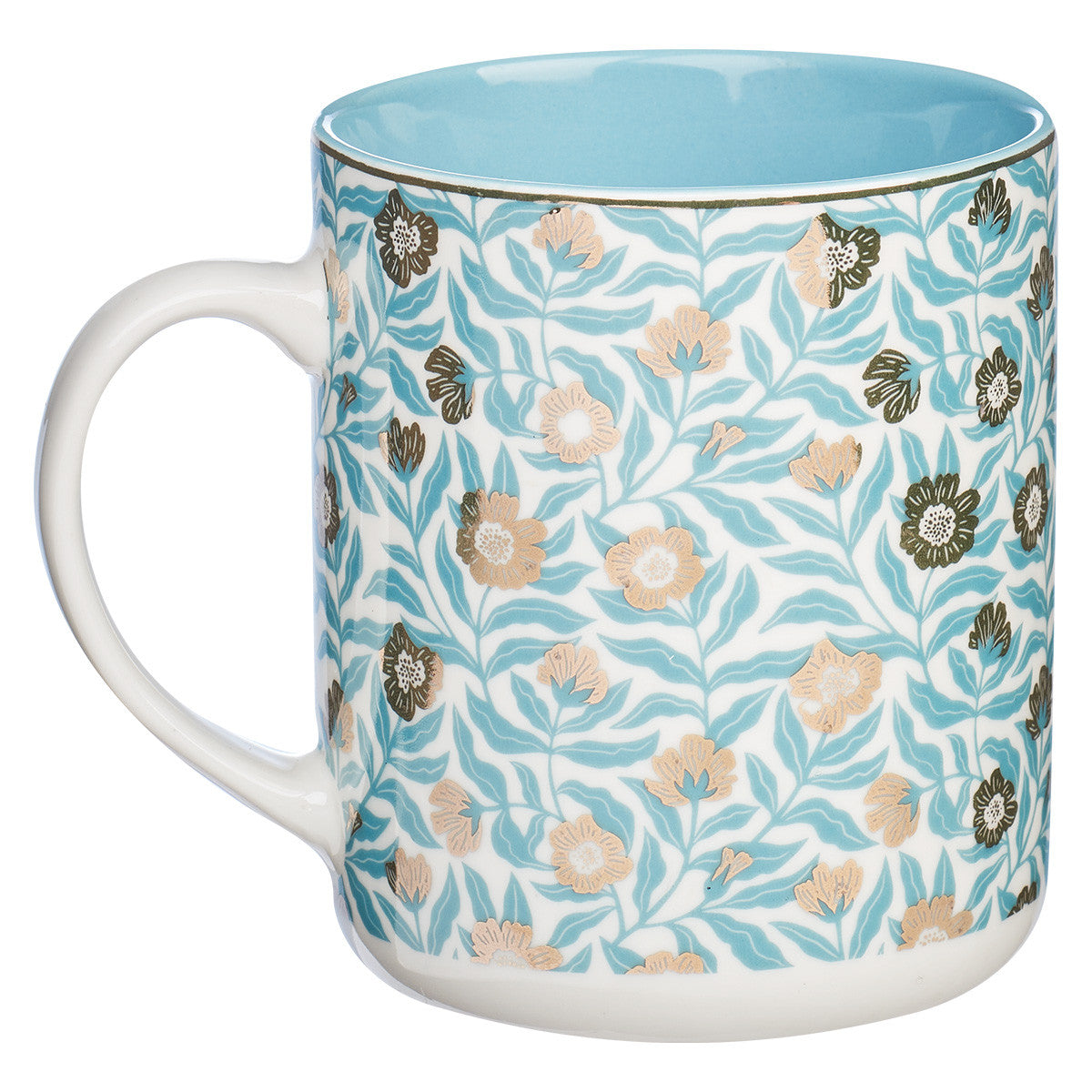 Sufficient Grace Teal Ceramic Coffee Mug