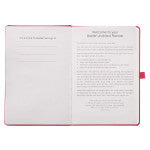 Pink Faux Leather Baxter Undated Planner