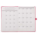 Pink Faux Leather Baxter Undated Planner