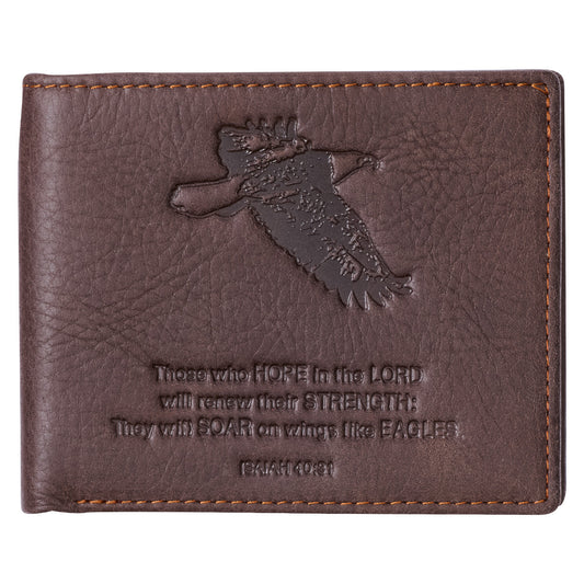  Dark Brown Genuine Leather Wallet 